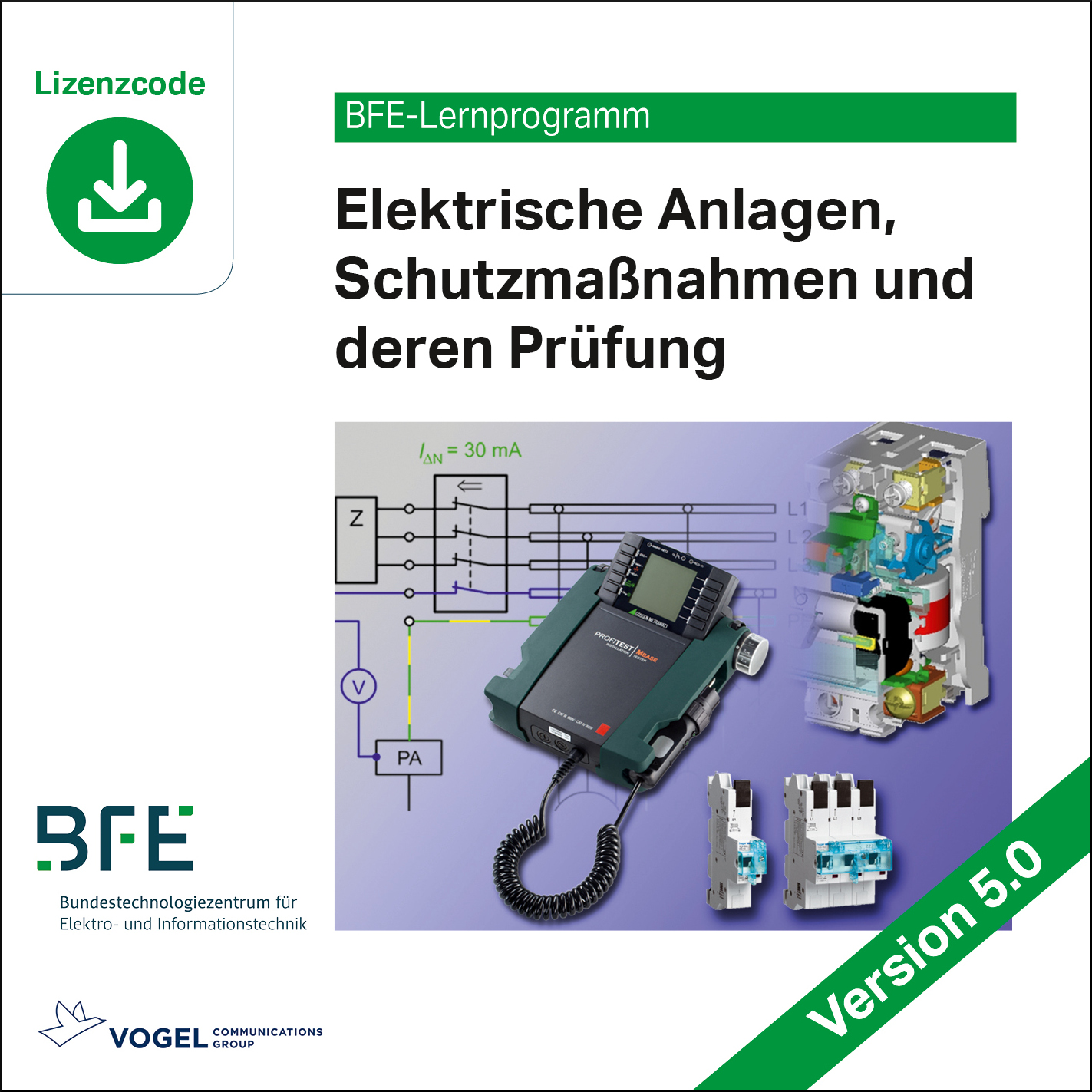 Elektrische Anlagen, Schutzmaßnahmen und deren Prüfung (Software)