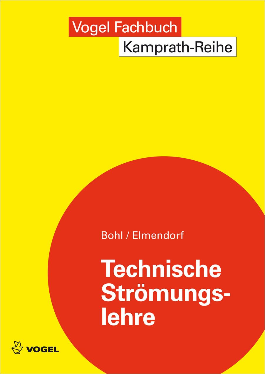 3329 Cover des Buchs Technische Strömungslehre der Autoren Bohl, W. und Elmendorf. W.
