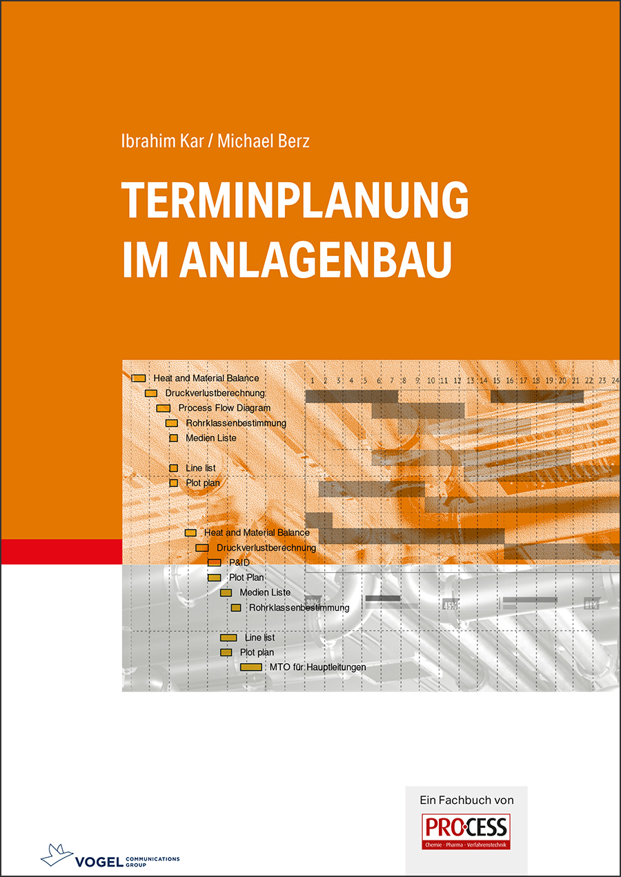Terminplanung im Anlagenbau Cover des Buchs Terminplanung im Anlagenbau der Autoren Ibrahim Kar und Michael Berz