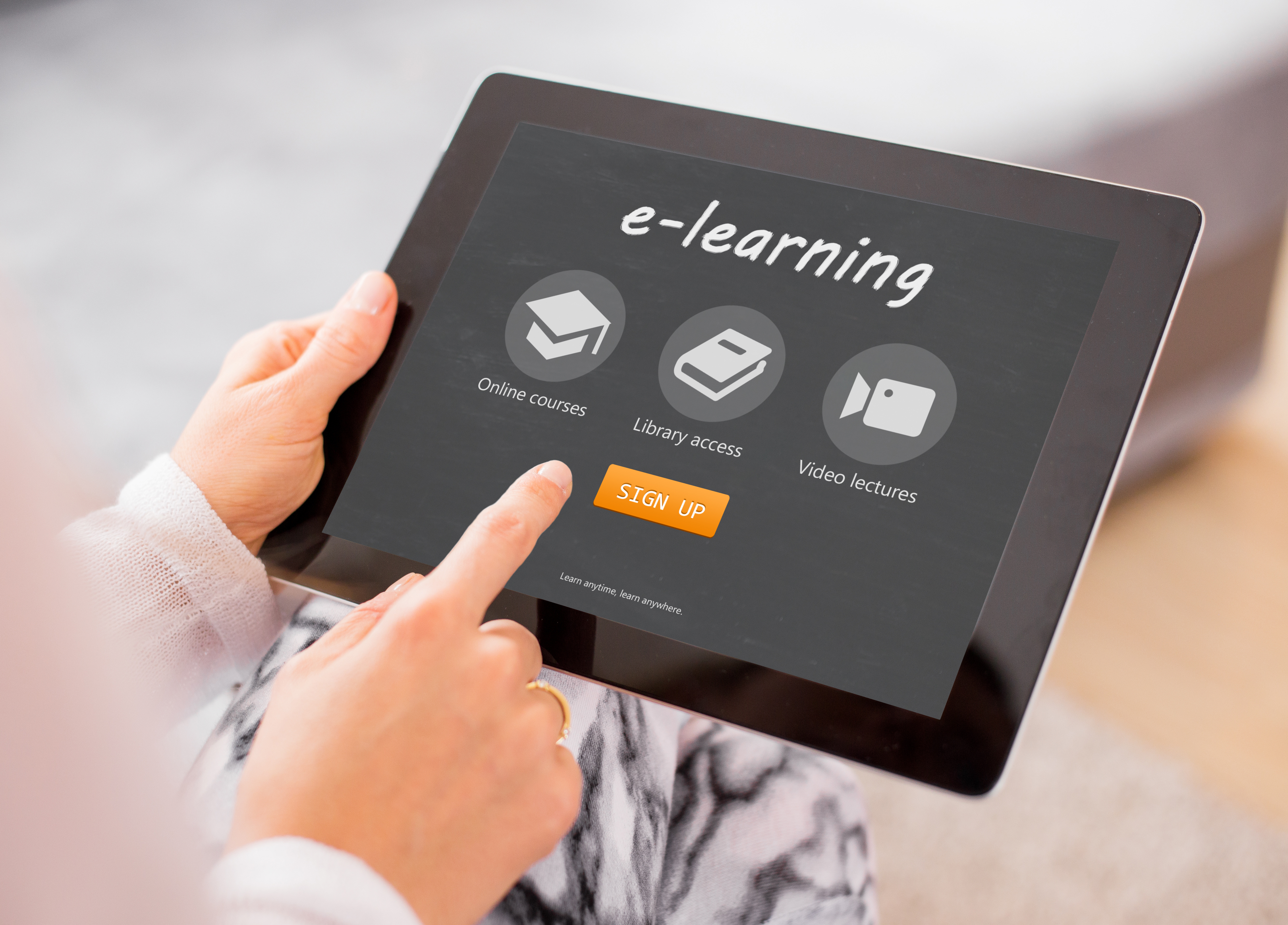 Tablet mit e-learning