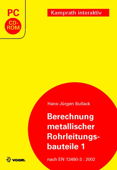 1977 Cover des Buchs Berechnung metallischer Rohrleitungsbauteile 1 (CD-ROM) des Autors Hans-Jürgen Bullack