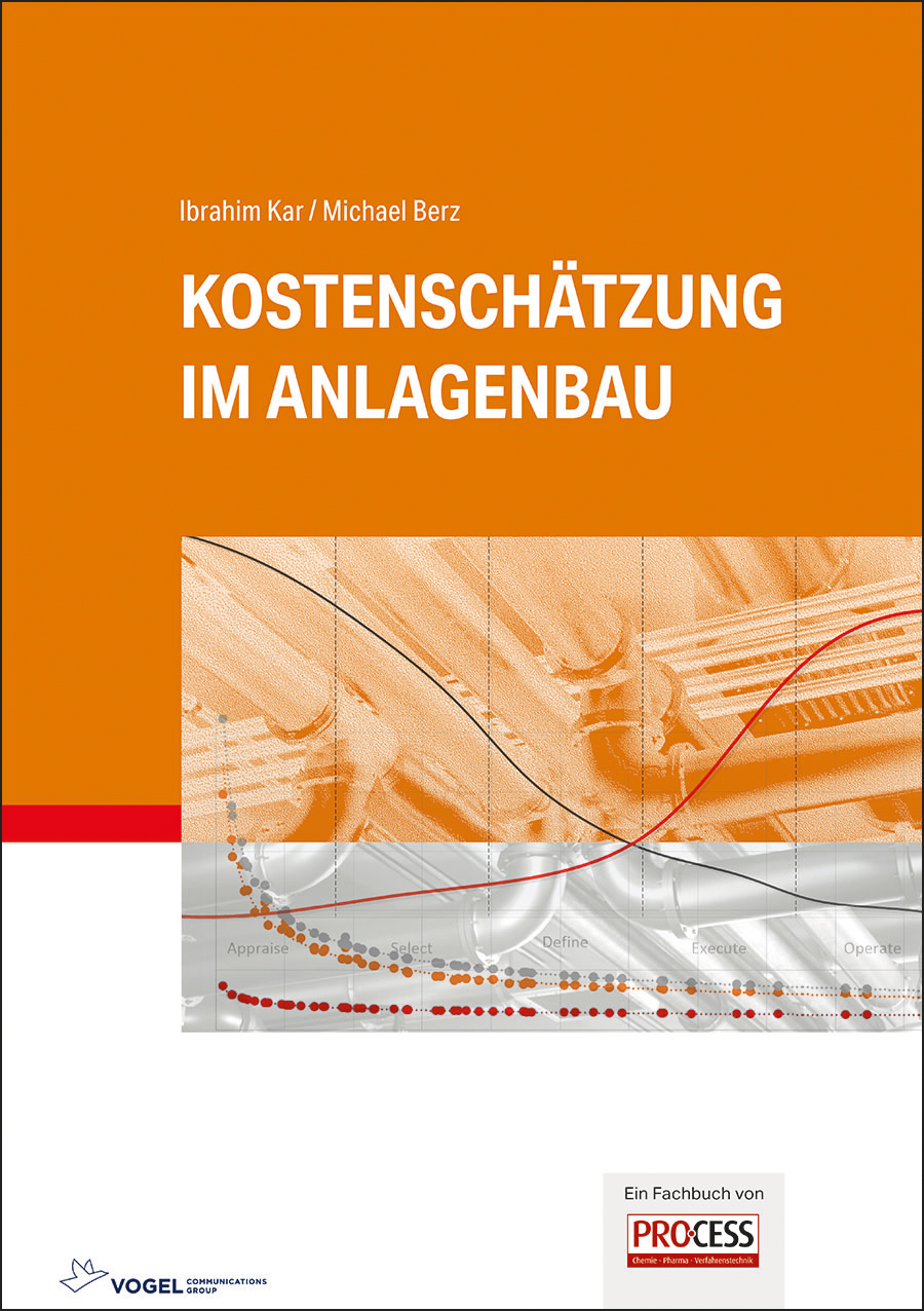 3436_rgbEQzZq43I9wGp9 Cover des Buchs Kostenschätzung im Anlagenbau der Autoren Ibrahim Kar und Michael Berz