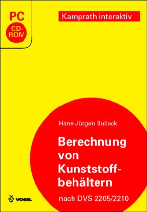 3043 Cover des Buchs Berechnung von Kunststoffbehältern (CD-ROM) des Autors Hans-Jürgen Bullack