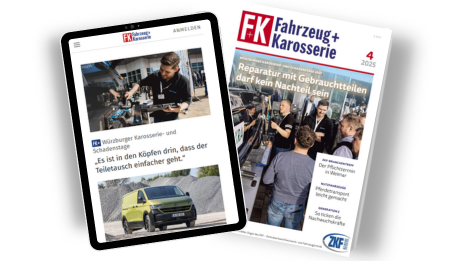 Fahrzeug+Karosserie Abo Fahrzeug+Karosserie Heft und Tablet mit Webseite