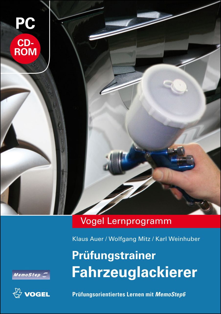 Pruefung_Fahrzeuglackierer Cover des Buchs Prüfungstrainer Fahrzeuglackierer (CD-ROM) der Autoren Auer, Mitz und Weinhuber