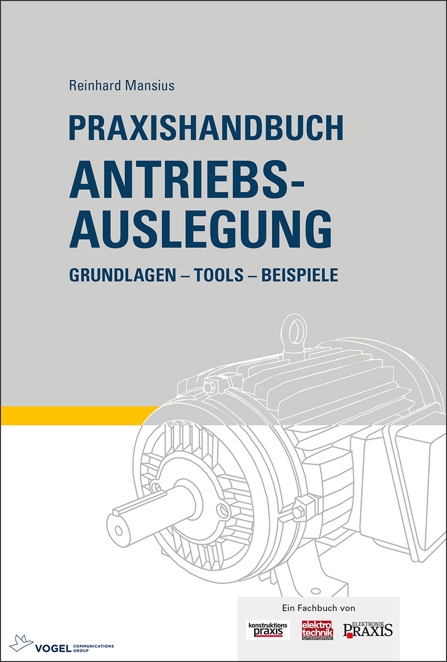 Cover des Buchs Praxishandbuch Antriebsauslegung des Autors Reinhard Mansius