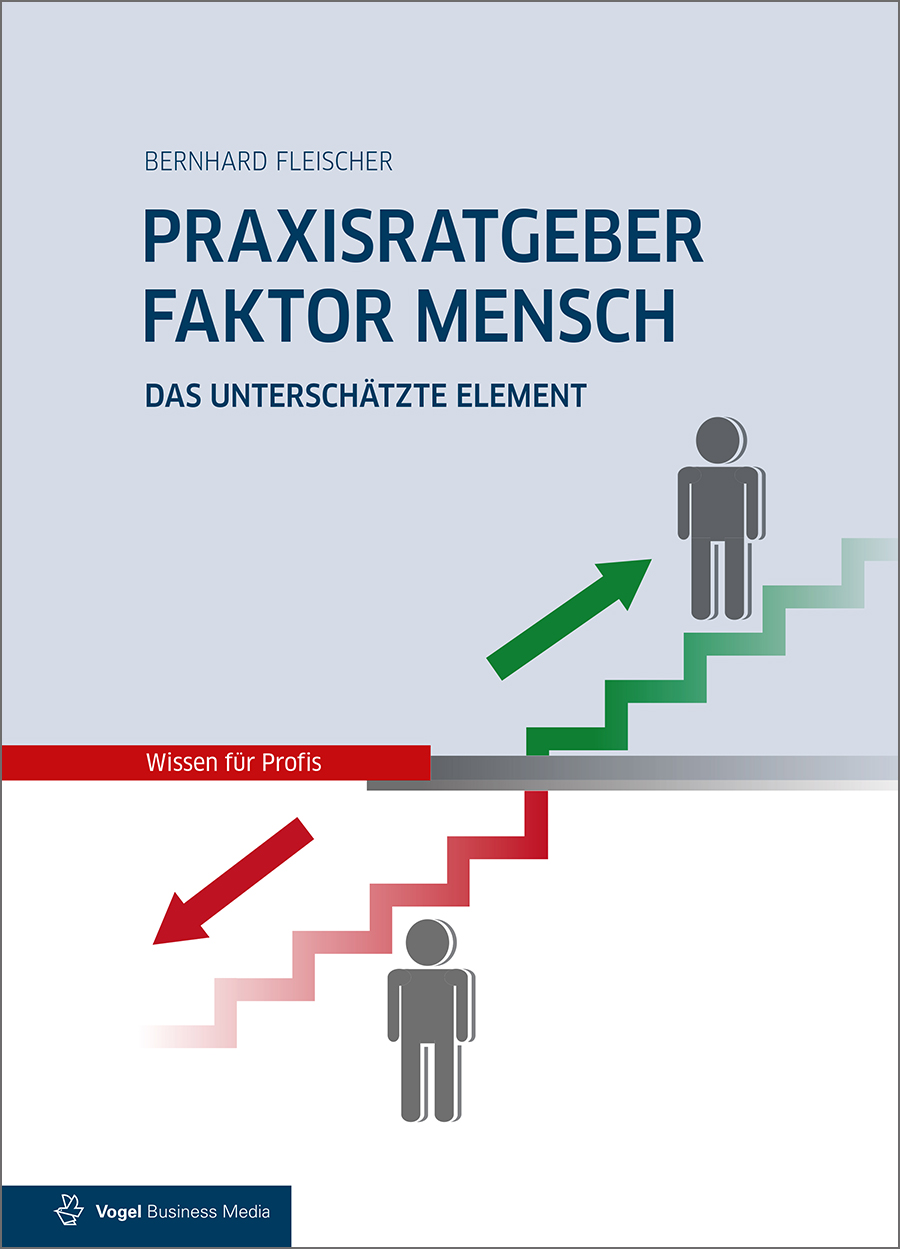 Faktor-Mensch Cover des Buchs Praxisratgeber Faktor Mensch des Autors Bernhard Fleischer